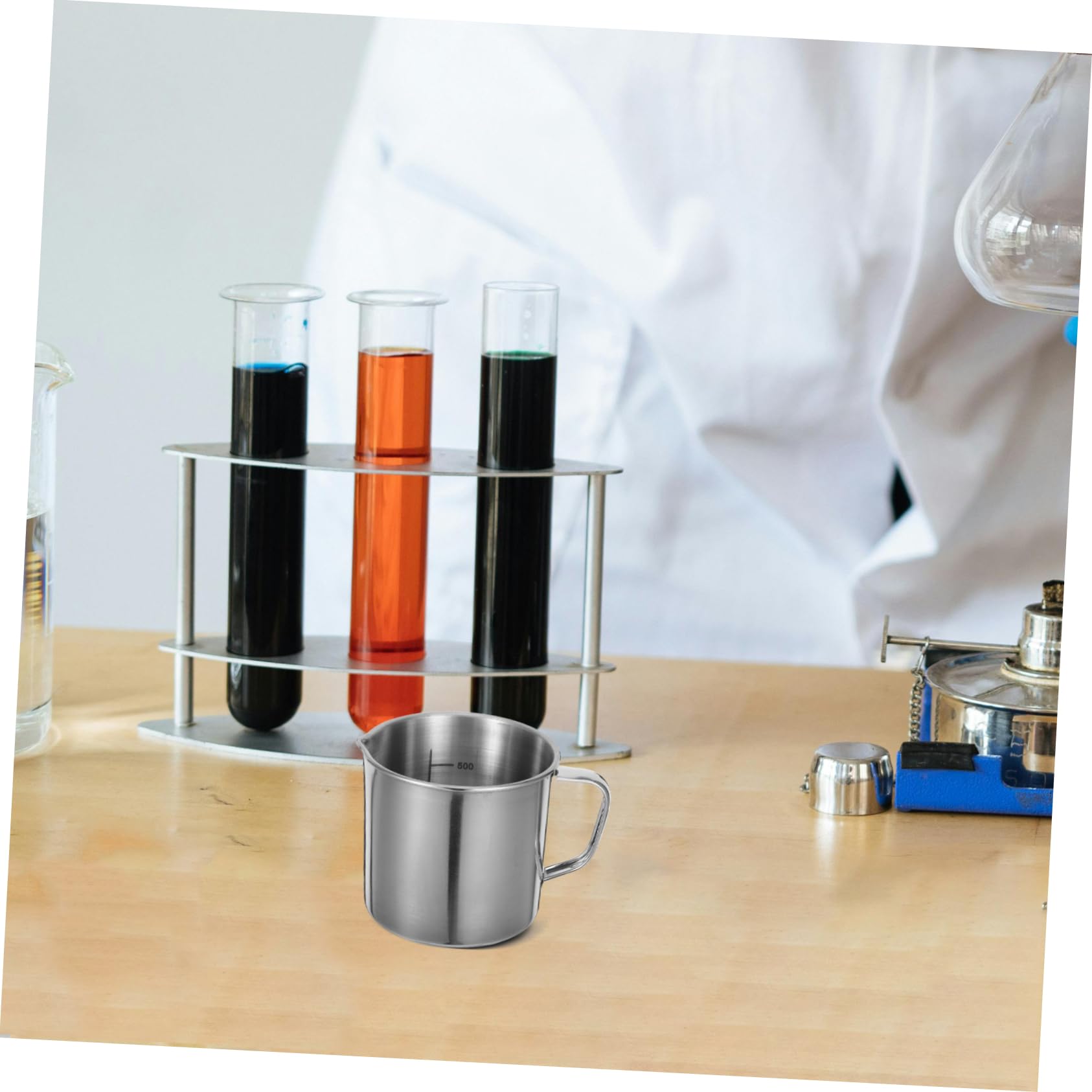 Cabilock 3 piezas Copa Inoxidable con Graduada Vaso Medidor de Resistente y Fácil de Limpiar para Cocina y