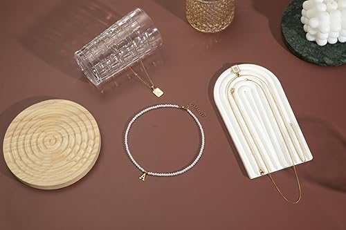 Miniatura 5 de Pearl Initial Gifts Necklace for Girls Gold Pendant With Extension Chain Meaningful Jewelry Gifts for Women