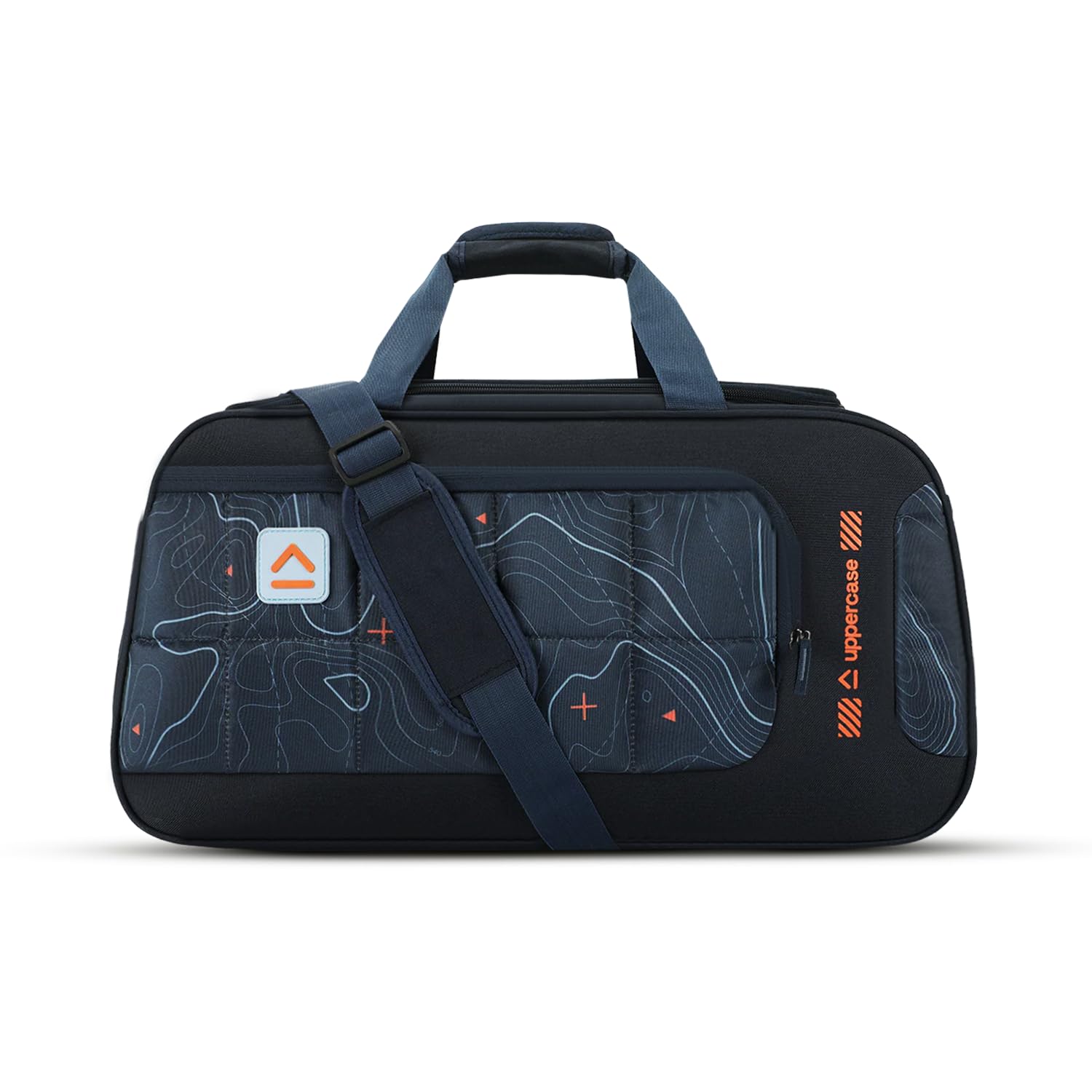 Topo 55Cm Duffle Bag, 44 Lts, Dust Resistant Travel Bag, Spacious Main Compartment, Adjustable Shoulder Strap, Sustainable Duffle Bag For Women & Men, 1500 Days Warranty (Blue, Polyester)-image-39