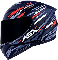 Capacete ASX City Arrow Brilho Preto/Grafite/Vermelho 64/XXL