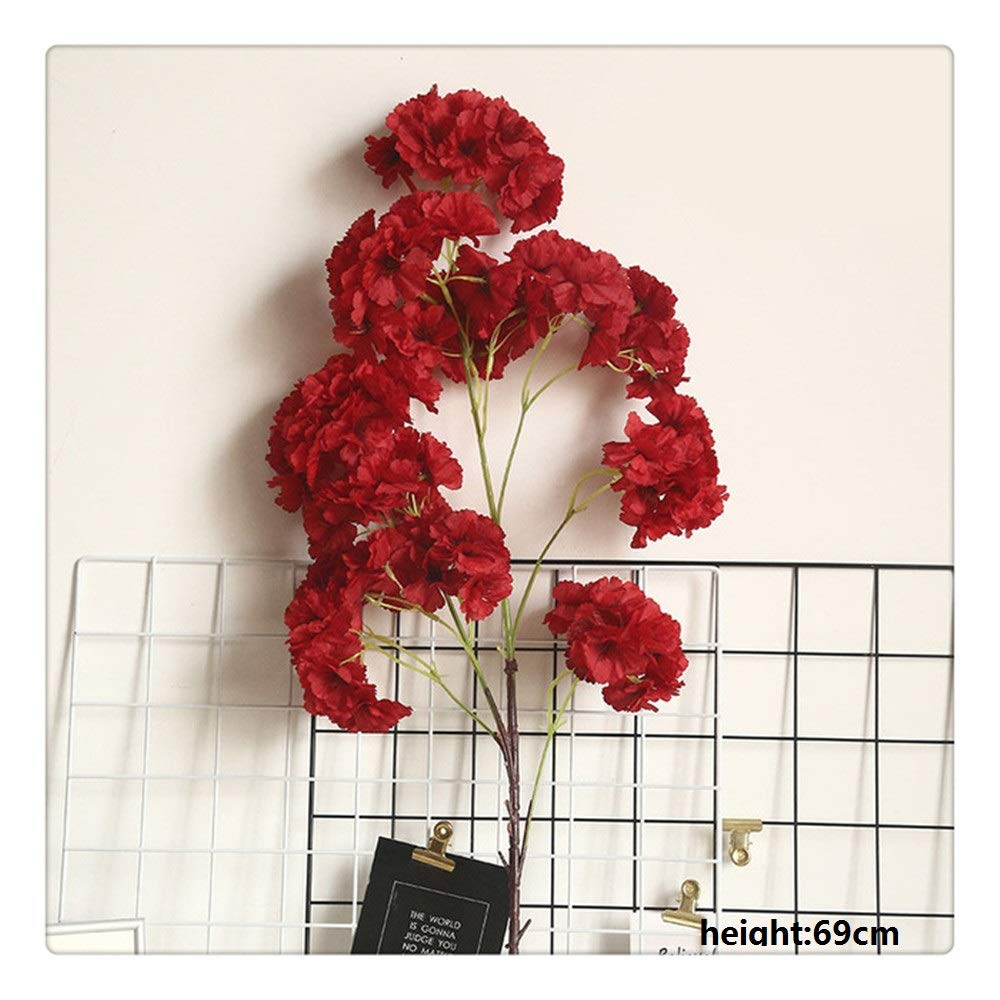 Disposizione di Fiori di Ciliegio Fiore Artificiale Bouquet di Fiori di Pesco Bouquet da Sposa Arco da Sposa Decorazioni per Fondali Strada da Parete Fiore 96cm