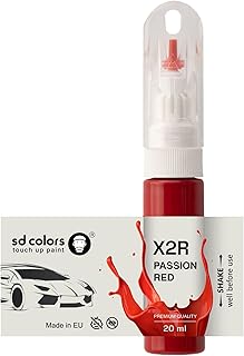 SD COLORS PASIÓN ROJO X2R retoque 20 ML pintura conveniente cepillo para reparación de arañazos (sólo pintura)