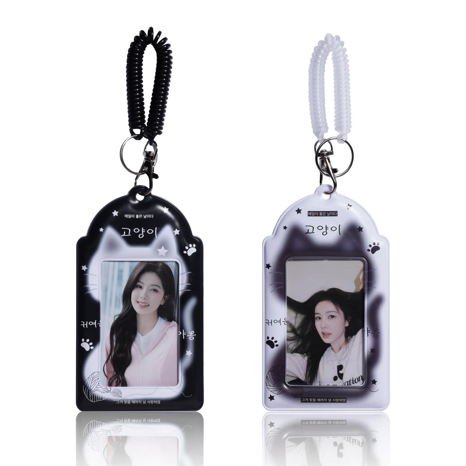 2 Pcs Kpop Photocard Holder PC Holder Kpop ID Badge Holder Stylish Collectible Card Display