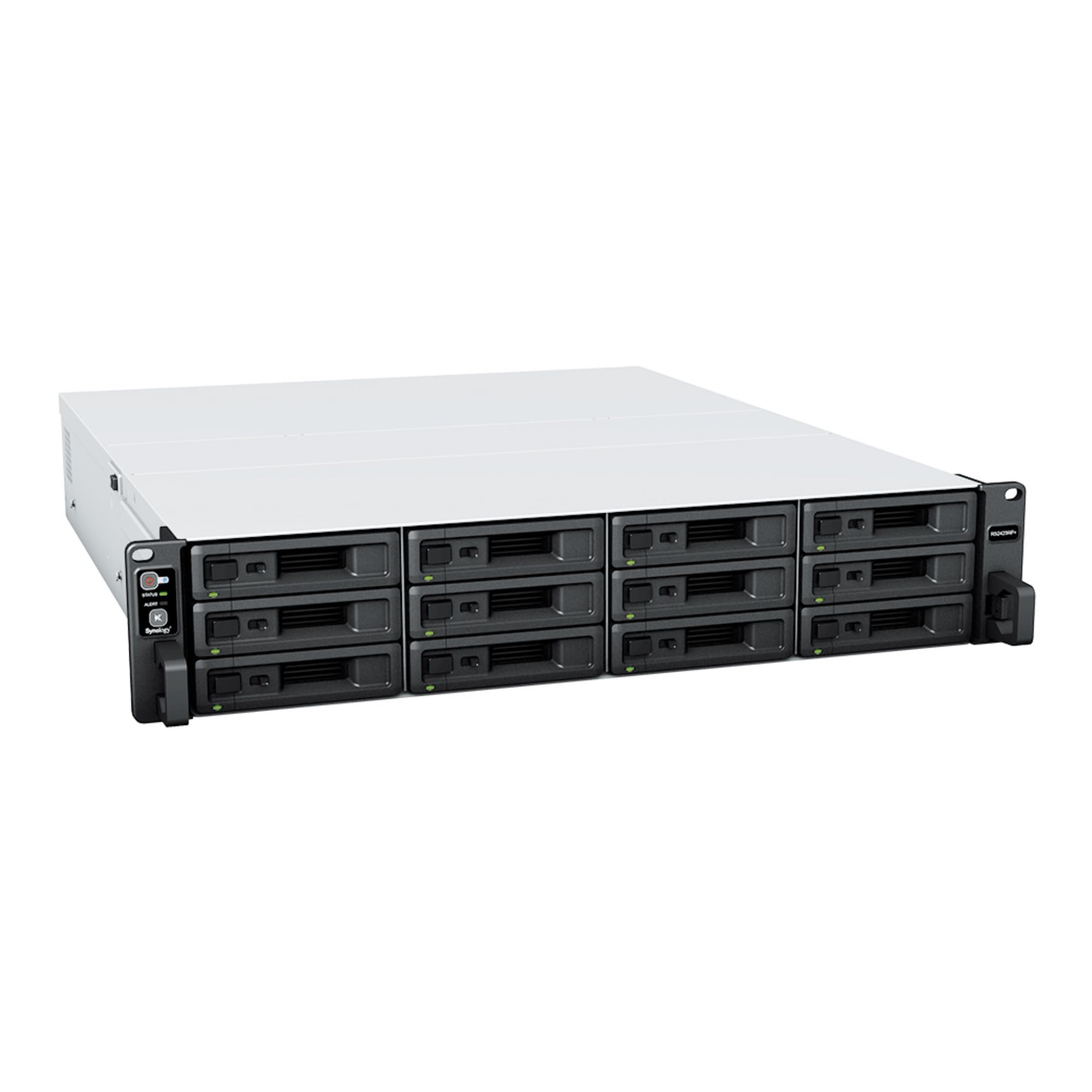 Synology RS2423+ 12-bay/AMD Ryzen V1780B/8GB DDR4/12 x 3.5" Hot-Swap/1x10GbE/2x1GbE/2xUSB 3.2/3Fan/RAID 0.1.5.6.10.Hybrid/3Y