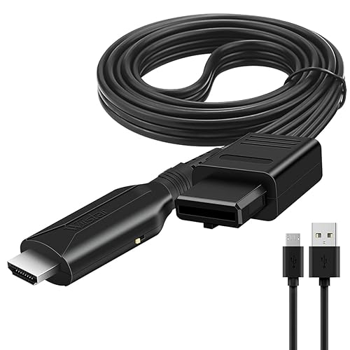 Miniatura 6 de Adaptador convertidor N64 a HDMI compatible con salida de audio y video, cable de enlace HDMI para modos N64, Plug and Play, compatible con pantalla