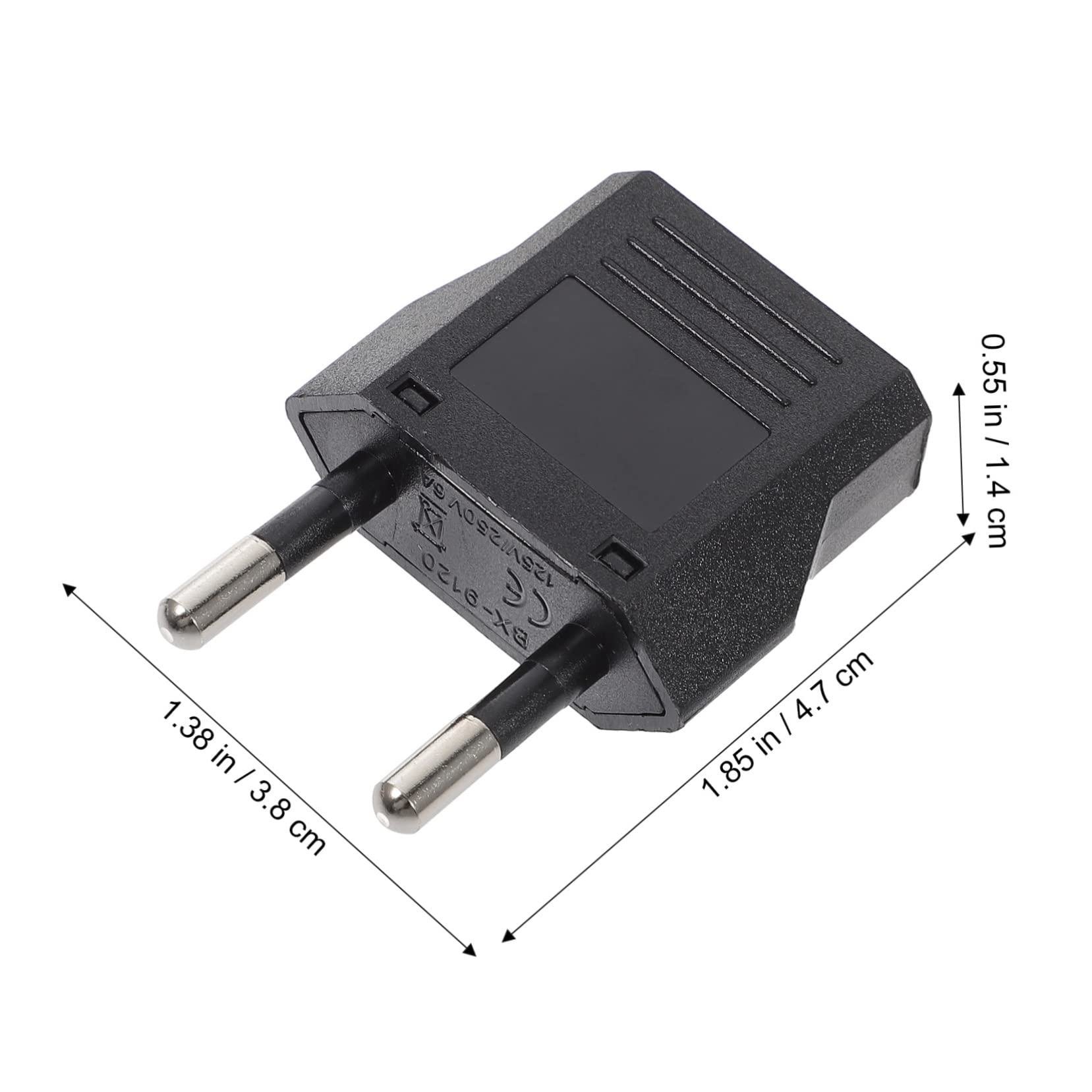 NUOBESTY 5 Set Adattatore Viaggio Us Compatto Per Elettrodomestici Per All Estero E Uffici Internazionali 6 Pezzi*5