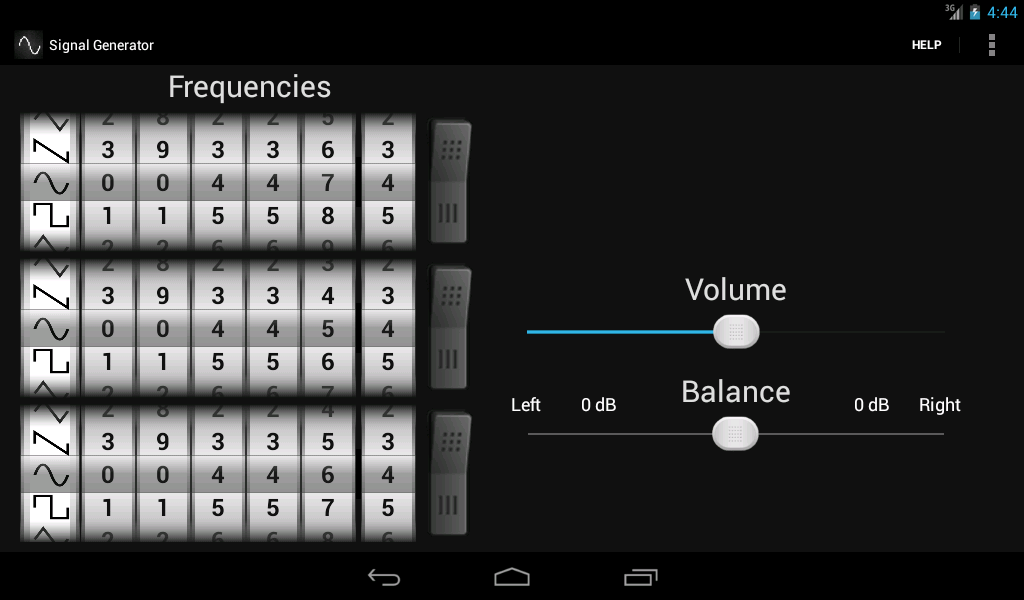 Signal generator App on Amazon Appstore