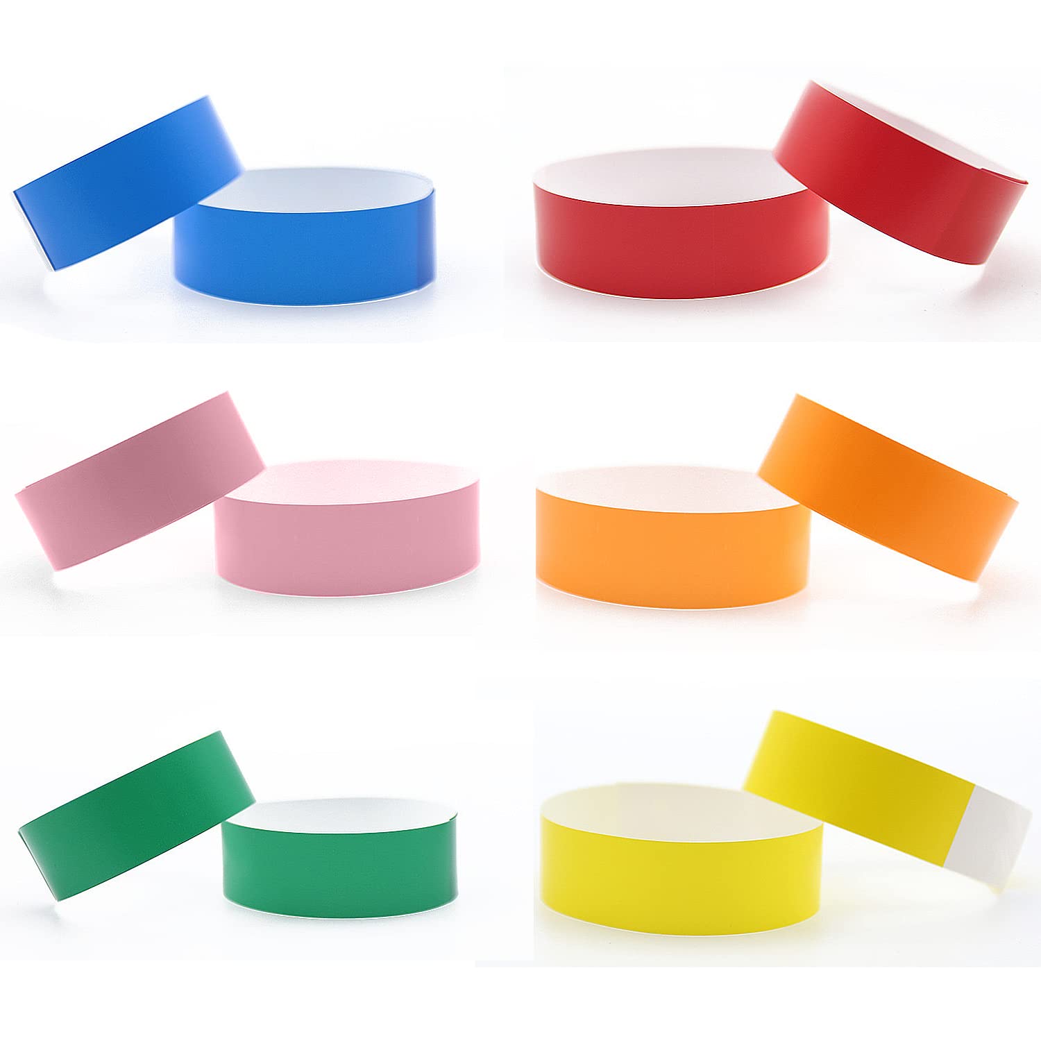 Amazon | Veenkeny 使い捨てリストバンド 6色 600枚 リストバンド