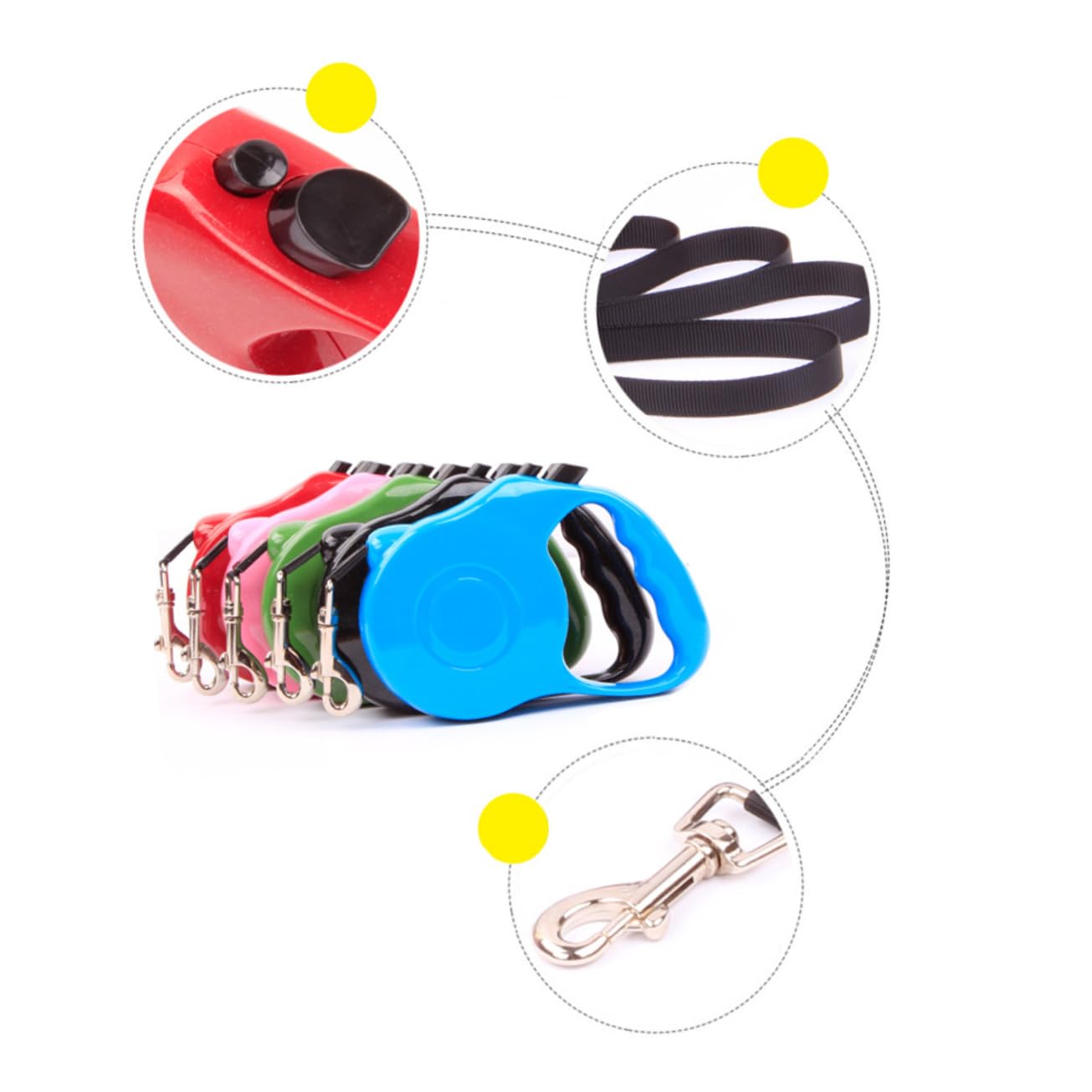 VANZACK Automatic Retractable Dog Leash Meters Lightweight Up to Comfortable Grip for Easy Walking Pet Walking Lead for Training and Outdoor Use