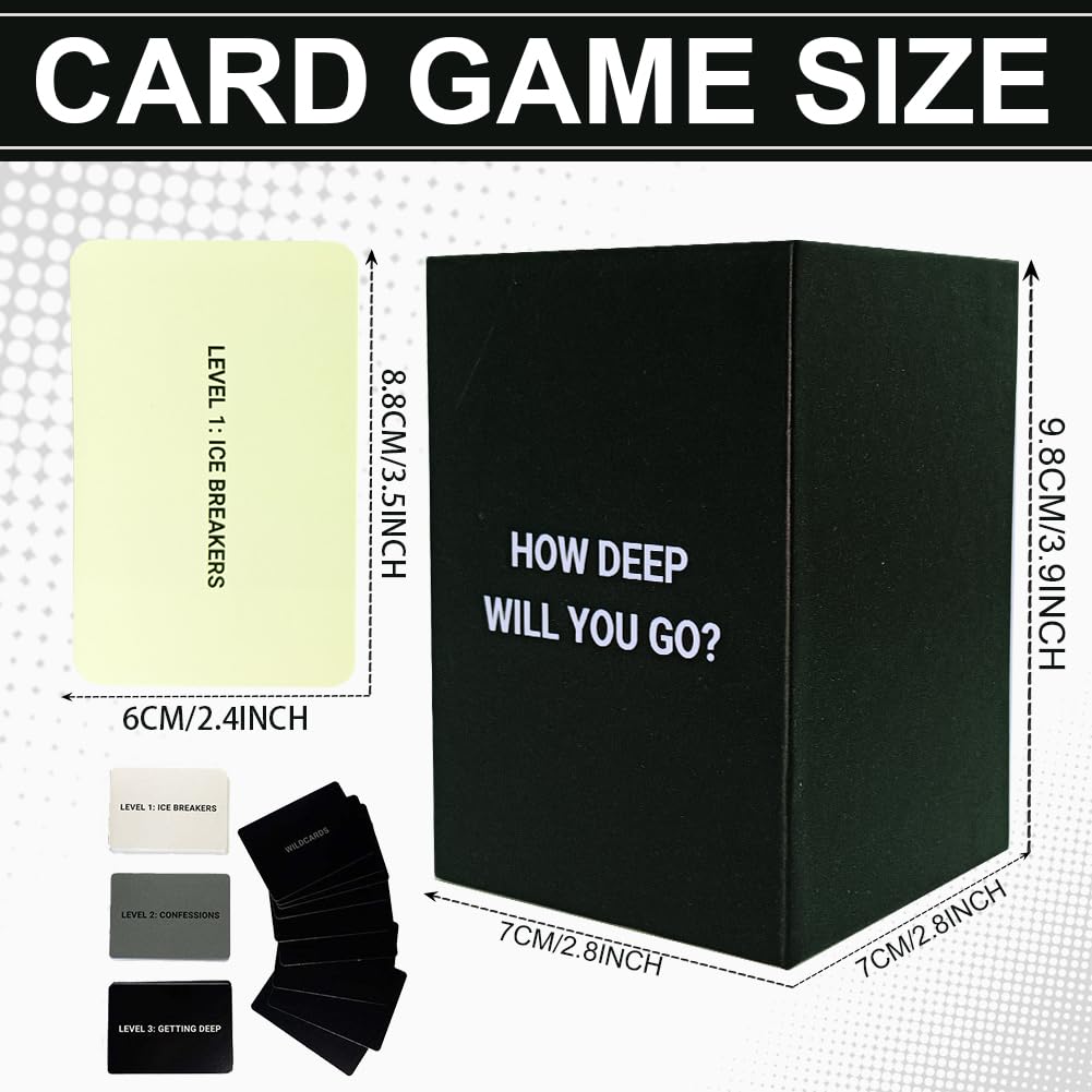 SLPERJE How Deep Will You Go Card Game,Conversation Cards - Image 2