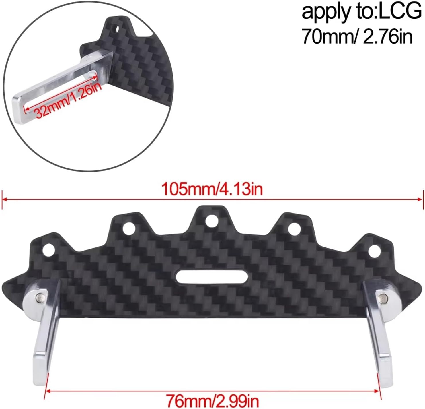 Compatible With Axial For SCX10 For TRX4 For LCG For Dodge For Pow