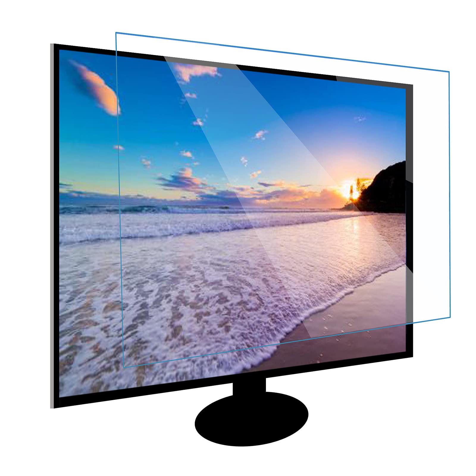 ZLSD 60-65 Inch Hd Led Tv Screen Protector, Anti Blue Light No Bubble Anti-scratch Injury for Lcd, Led, 4k Oled, Qled, Customizable,HD-65inch(1429x804MM)