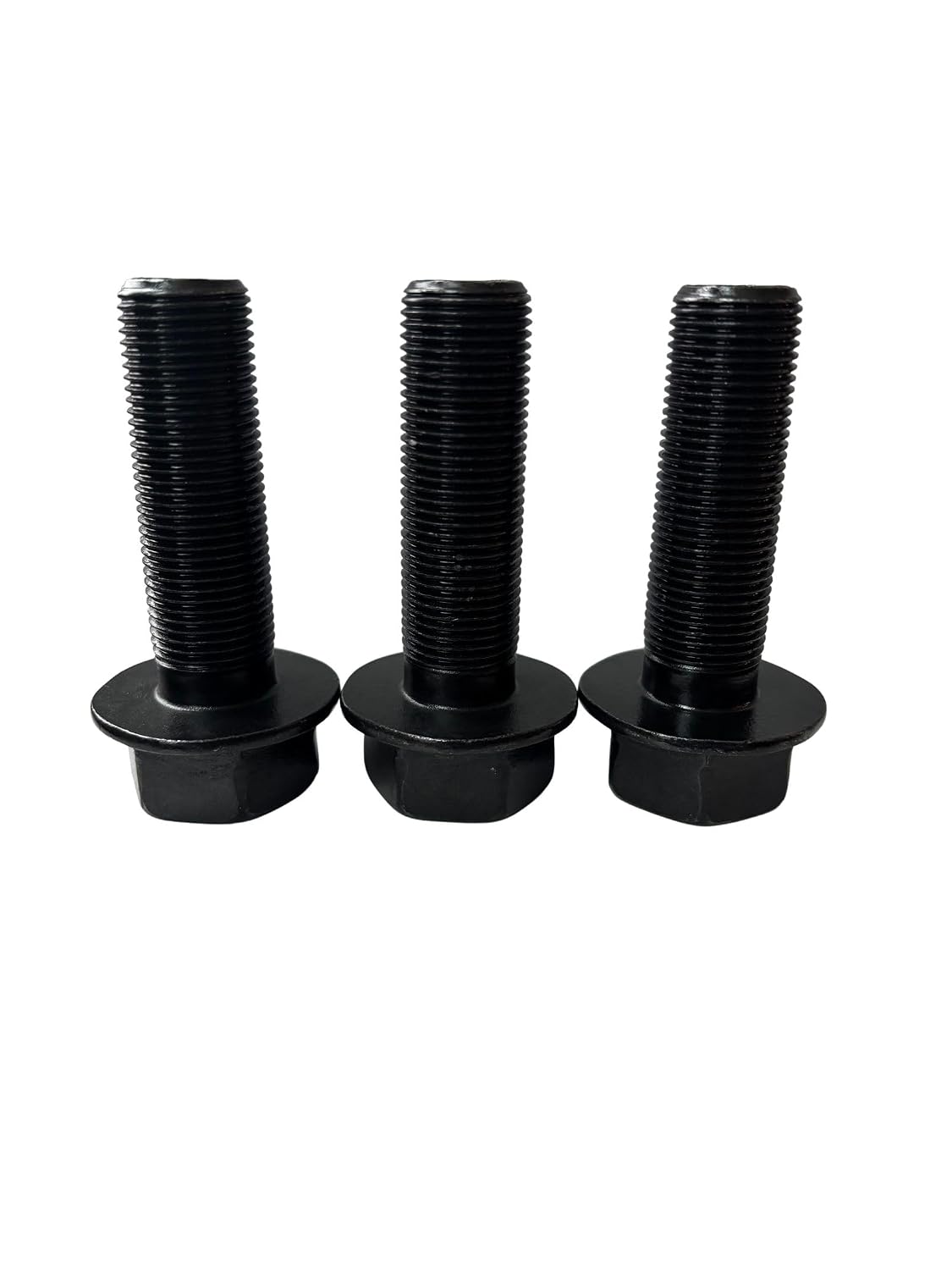 (10 Pieces) 3/4-16x2 1/2" Grade 8 Hex Flange Bolts Screws UNF Fine Full Threads Zinc Phosphate & Oil