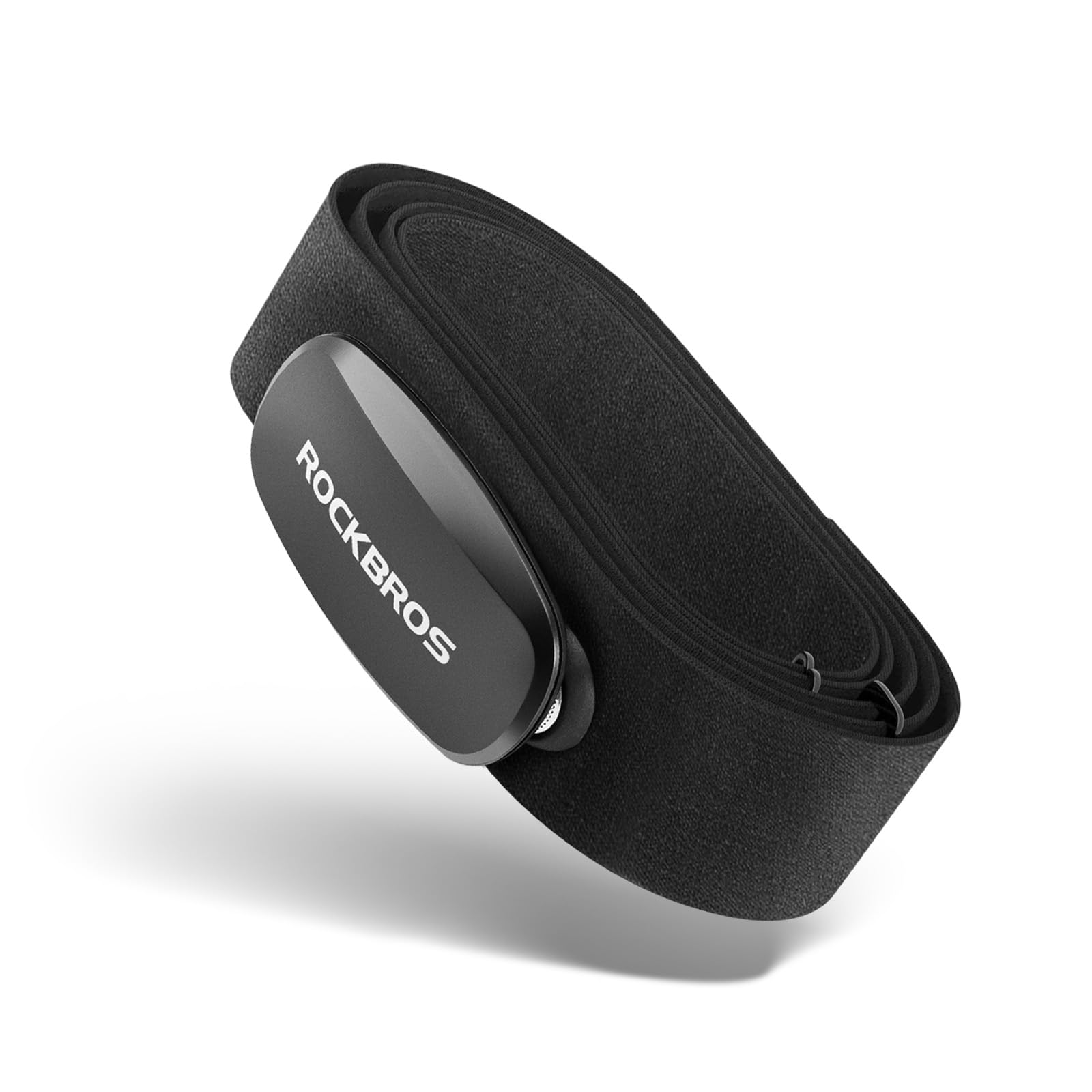 ROCKBROS Herzfrequenzmesser Brustgurt Bluetooth & ANT+, Präzise Echtzeit Herzfrequenz, 800 Std Laufzeit, IP67 Wasserdicht, nur 13g, Kompatibel mit Garmin, Wahoo, Polar, Strava, Sports Tracker