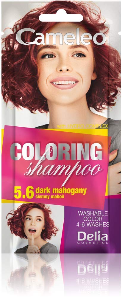 Cameleo - Coloring Shampoo - Dark Mahogany - Quick and Easy Color Refreshing - Washable Coloring - Tone In Tone - 40ml