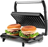 Press Grill Sanduícheira Master Press, Mondial, Preto/Inox, 1000W, 110V - PG-01