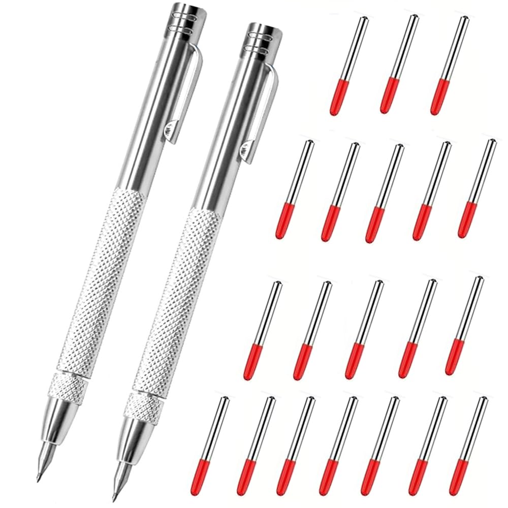 Tungsten Carbide Scriber Tool with Magnet with Extra 30 Replacement Marking Tip Engraving Pen for Metal, Wood Glass, Plastic and Ceramics — Amazon image 8