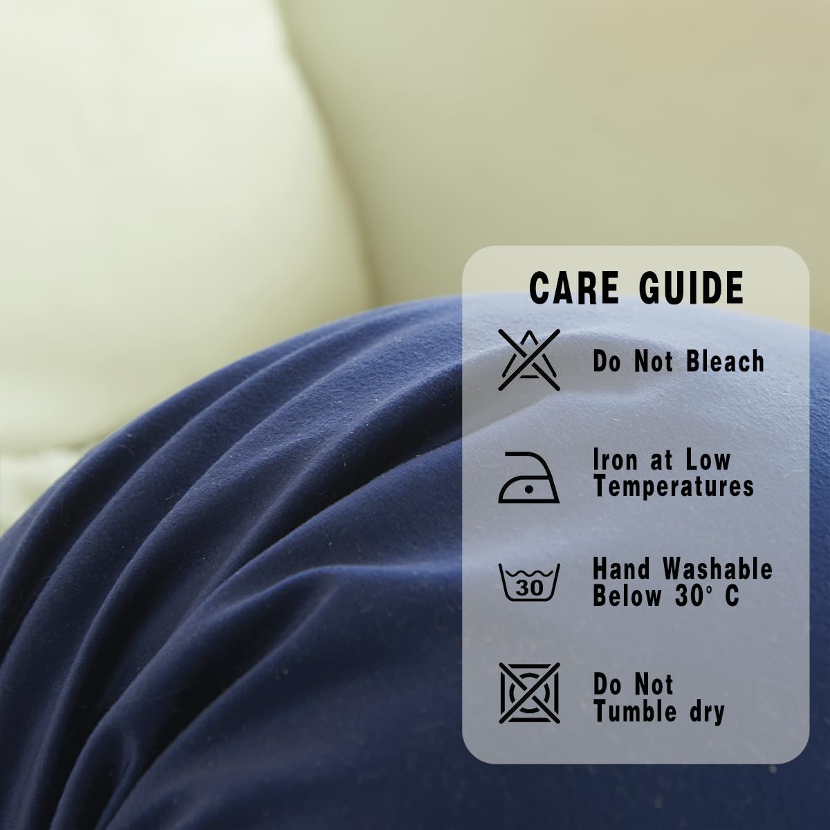 GONOVE Cushion Covers 50x50cm Decorative Modern Throw Pillow Case Pack of 2 Velvet Soft Pillow Cushion Covers Square Navy Blue Pillowcase for Livingroom Sofa Bedroom - Image 3