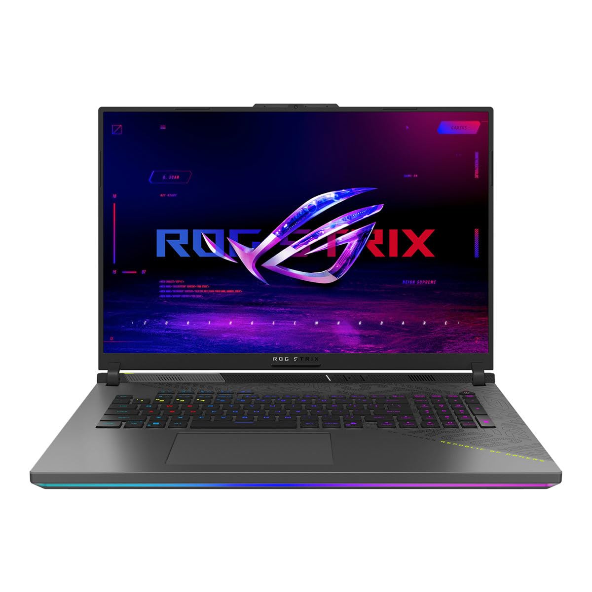 ROG Strix G18 (2025) Gaming Laptop, 18” 16:10 144Hz/3ms, NVIDIA® GeForce RTX™ 5060, AMD Ryzen™ 9 9955HX Processor, 16GB DDR5-5600, 2TB PCIe Gen 4 SSD, Wi-Fi 6E, Windows 11 Home, G814FM-DS95