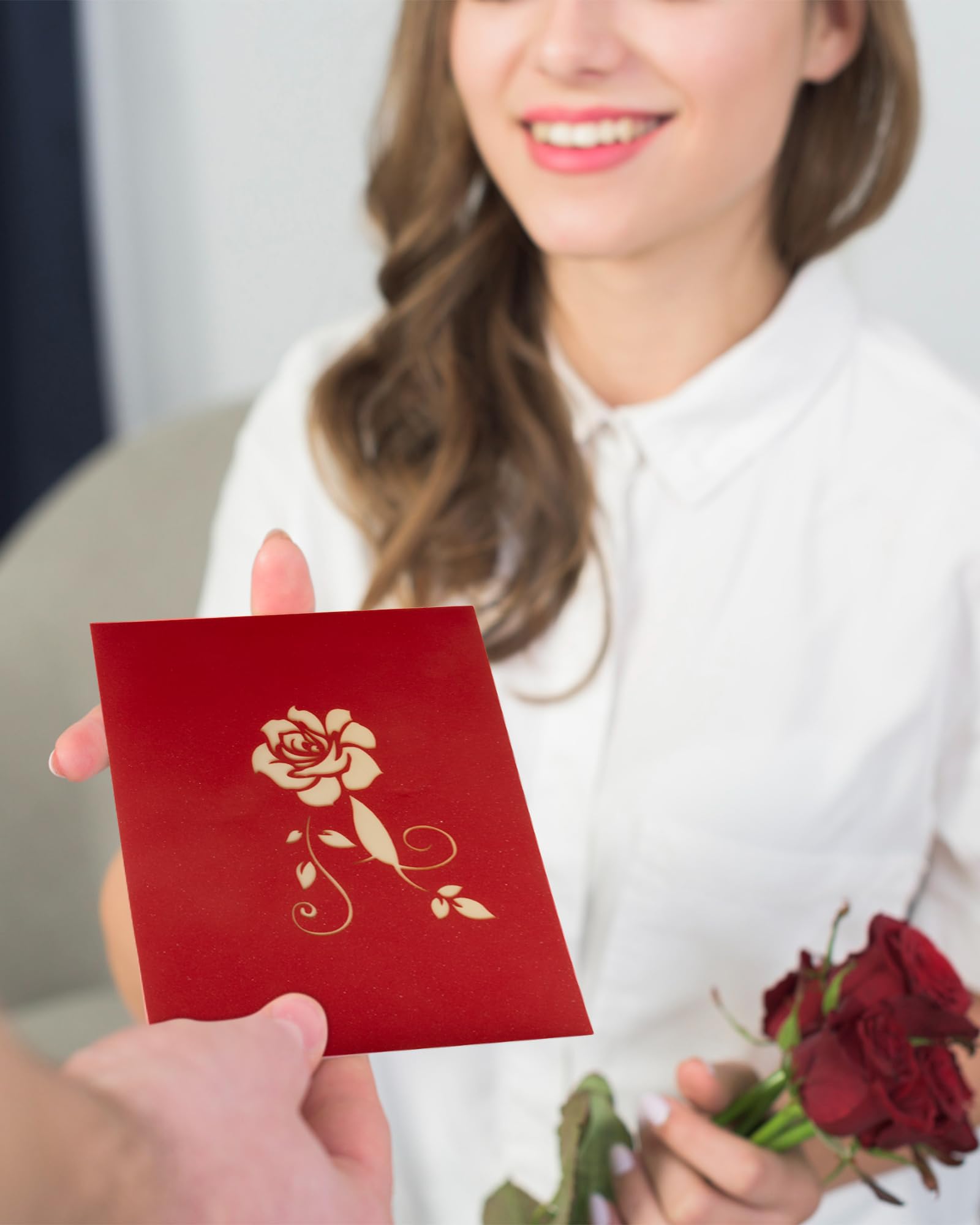 Carte Pop-up D'amour 3D Pour La Saint-Valentin, Invitations De