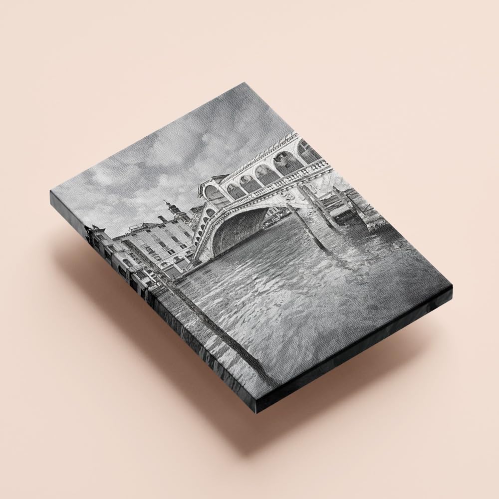 Amazon.co.jp: ヴェネツィアの白黒風景写真ウォールアート