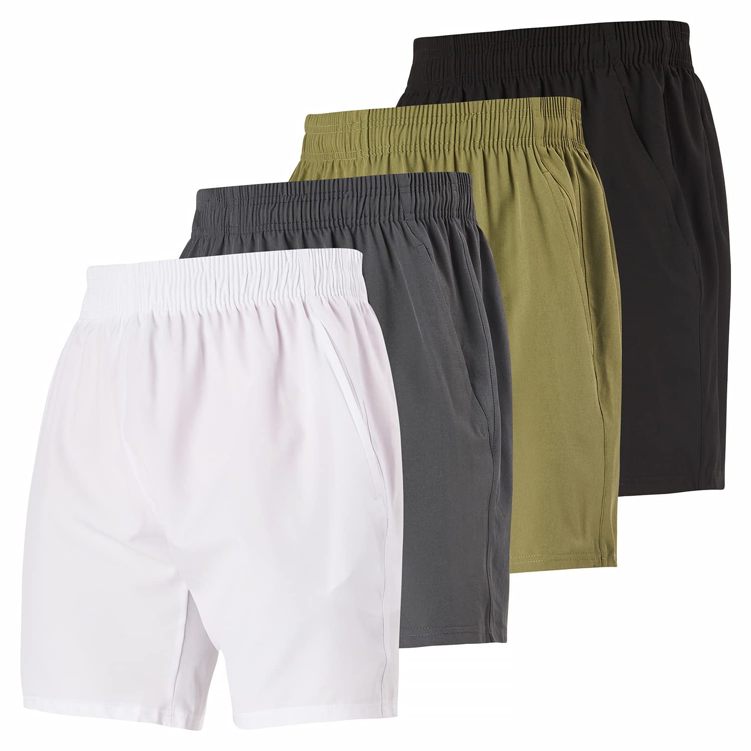 Ultra Performance Mens Workout Gym Shorts Men Casual 4 Pack Quick Dry Men's Athletic Running Shorts for Men 7 Inch Inseam