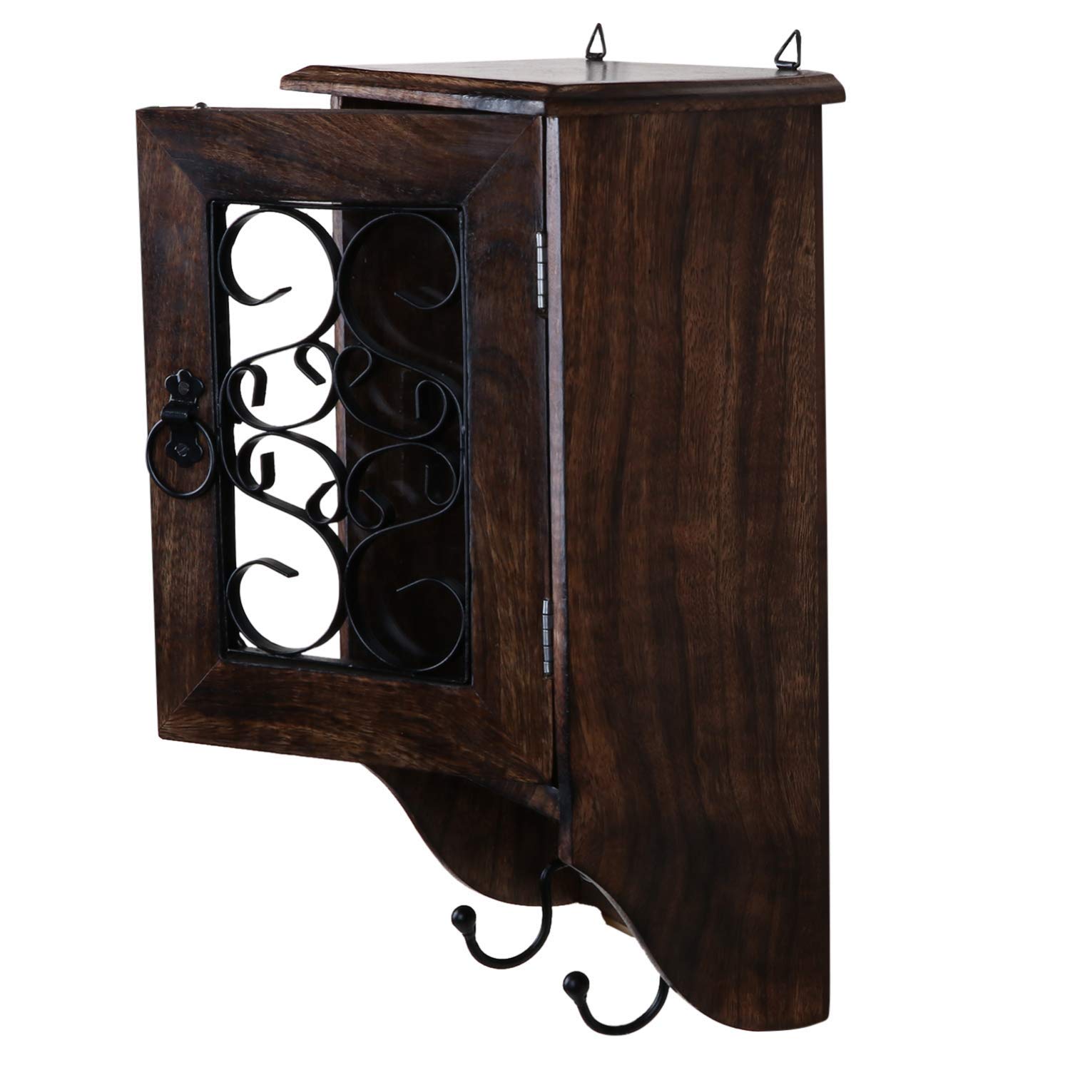 Naayaab Craft Mango Wood Key Holder - Wall Decor -3