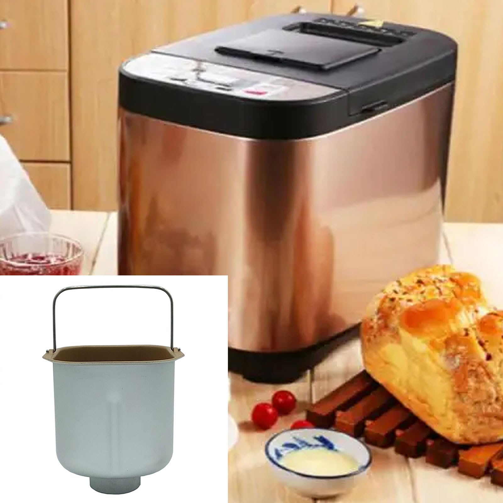 Miscelazione del creatore del secchio del pane Parti Accessori della macchina Barili Parte Secchio interno del creatore del vaso