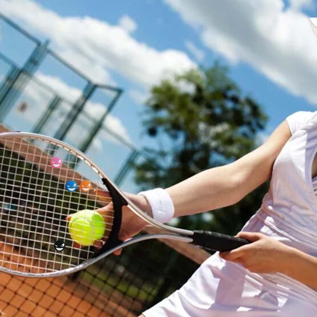 Set 4 Antivibrazioni Per Racchetta Da Tennis Con Messaggi Motivazionali Speziati, Riduce Le Vibrazioni, Regalo Per Tennisti