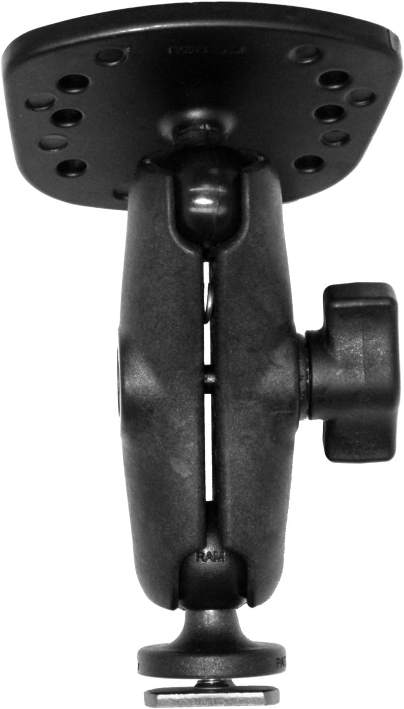 Yak Attack Screwball Combo, Aluminum Base for the Eagle Cuda, FishEasy, Humminbird Piranha & Lowrance X-4 packaged with composite connector and SB1-12 Screwball