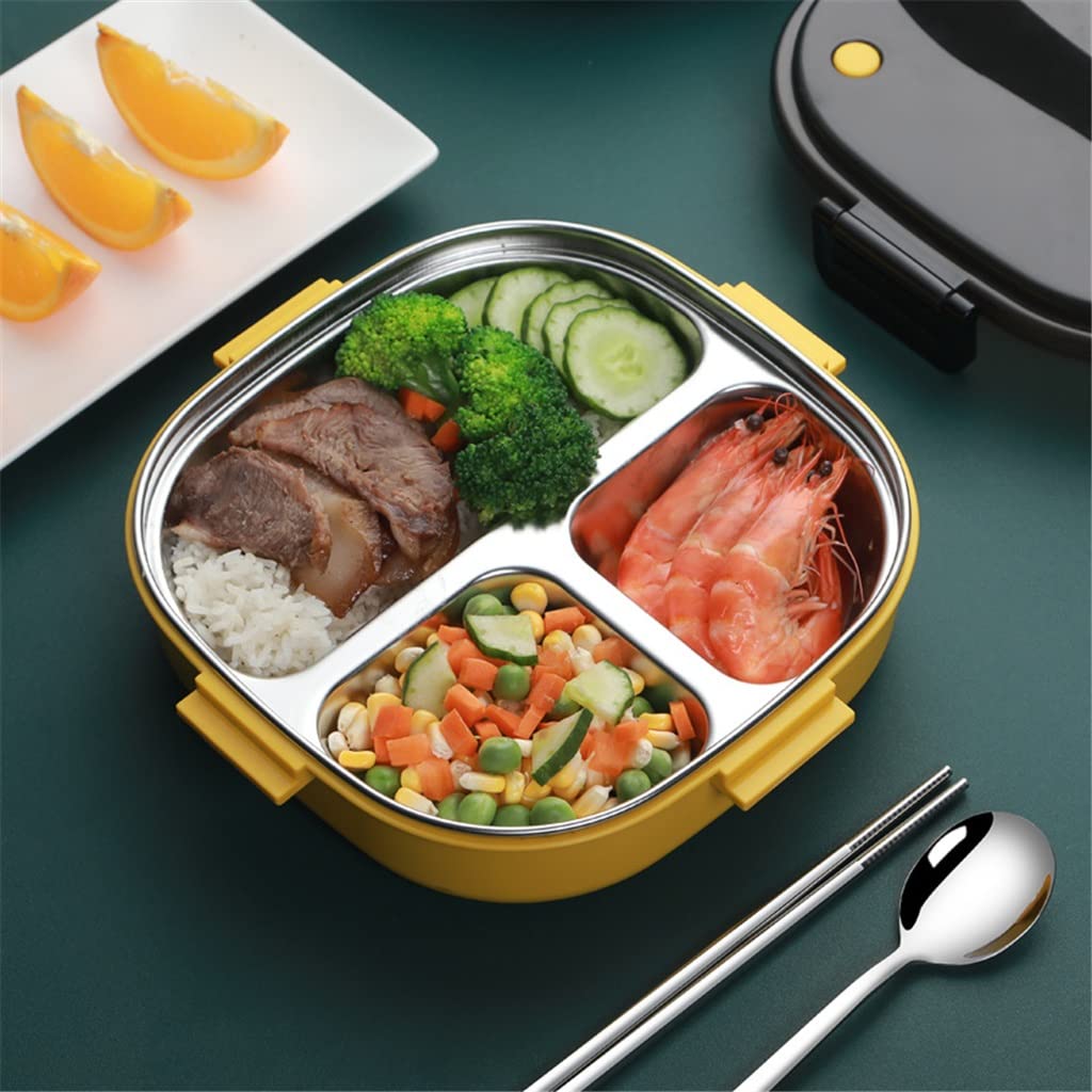Pojemnik na lunch Bento ze stali nierdzewnej z izolacją próżniową, podróżny pojemnik na żywność, przybory kuchenne do przygotowywania posiłków i przechowywania