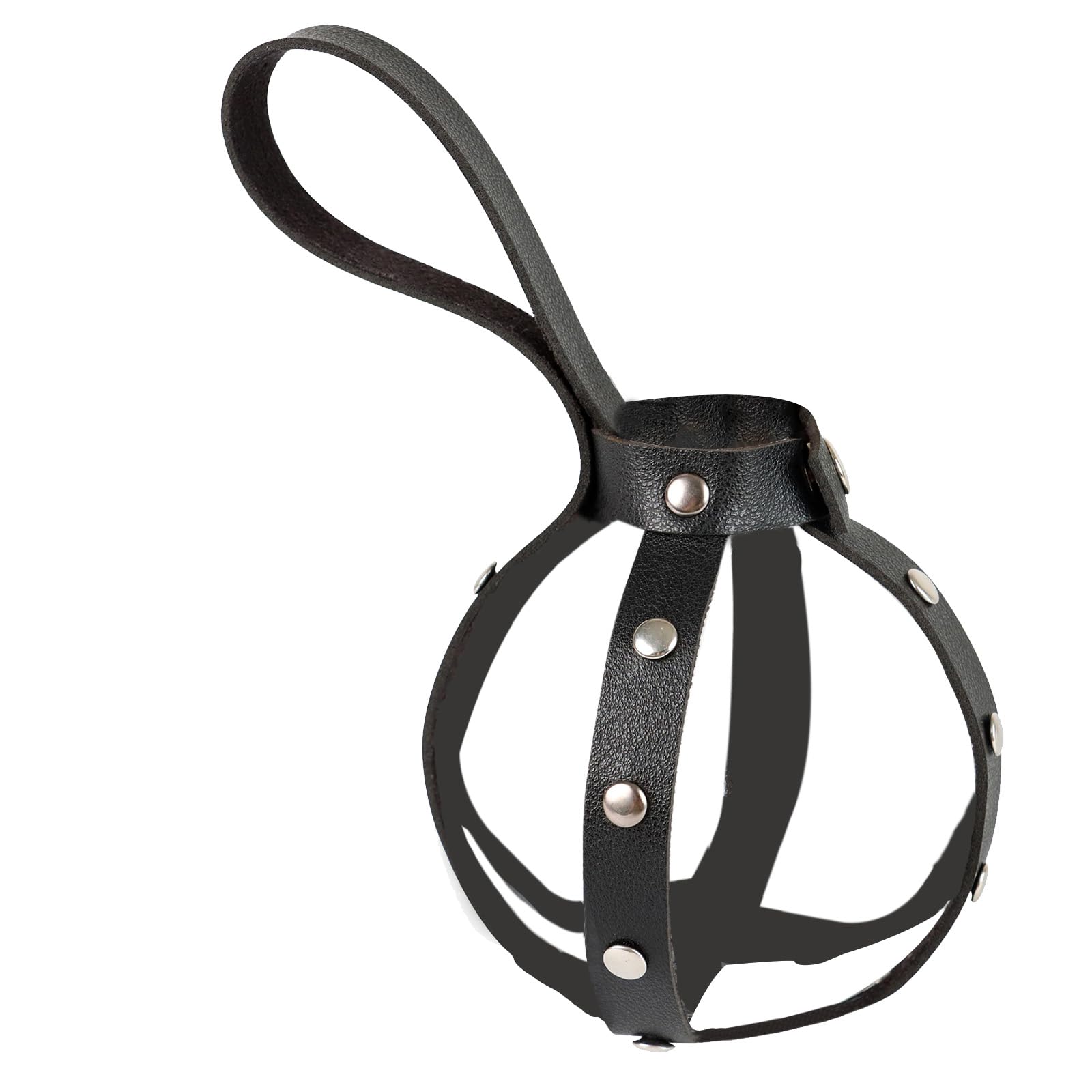 Portion Bottle Holder with Belt Loop, Medieval Renaissance Costume Studded Stereo Bank Harness Medieval Holder with Belt Loop
