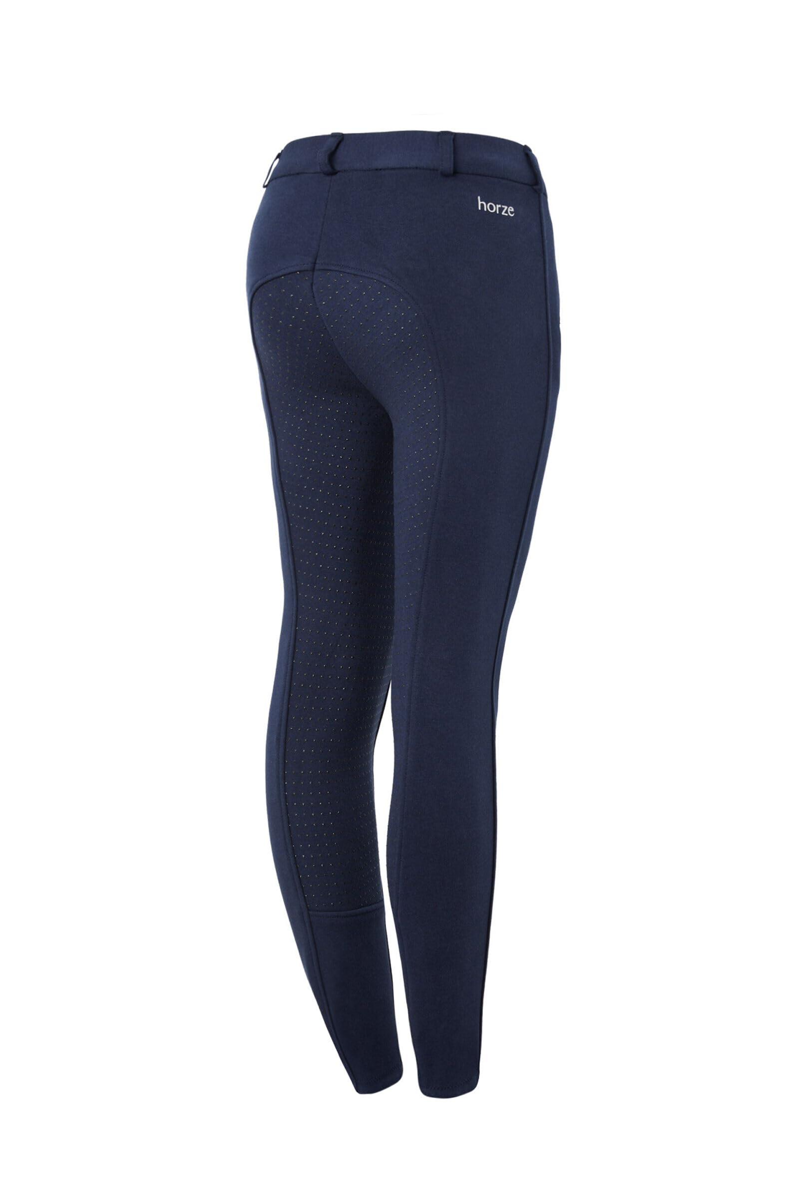 Culotte D'équitation HORZE Active Enfant - Taille S - Blanche - Siège Silicone