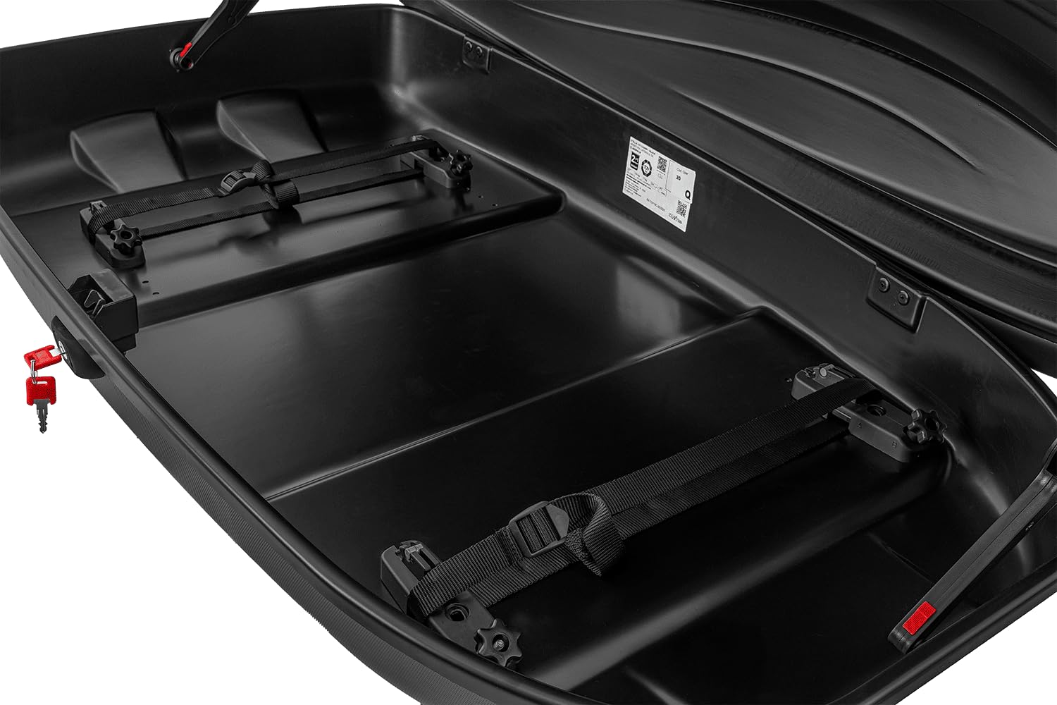 Stella 370 Dachbox 240L Mattschwarz, 50 kg Tragkraft einseitig öffnend, kompakter Dachträger 134 cm für Gepäck mit Flexi Fit Montagesystem