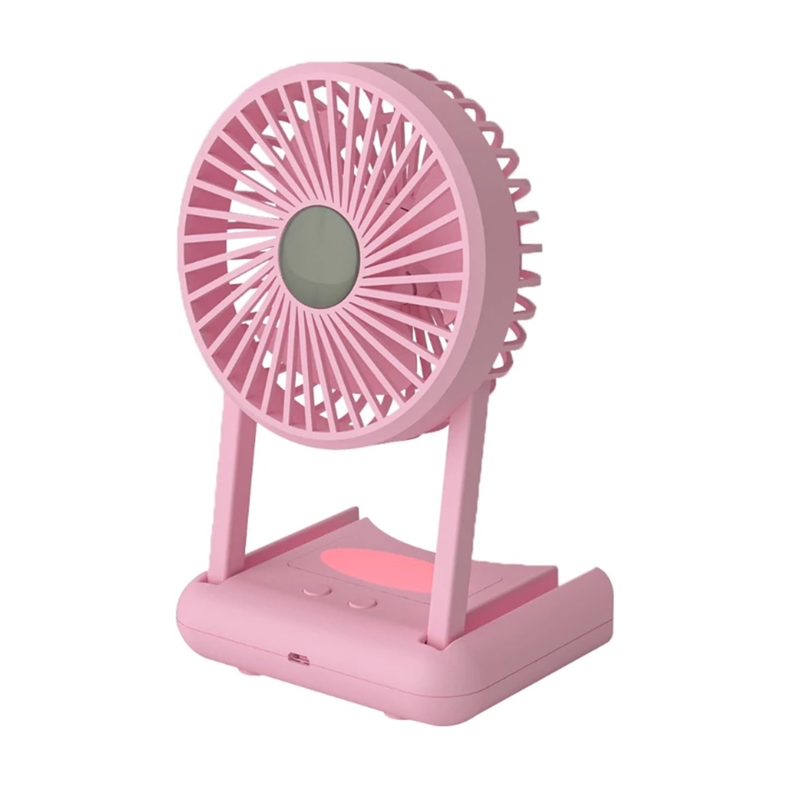 Ventilateur de bureau USB Feng Shui pliable blanc contre la chaleur estivale avec LED