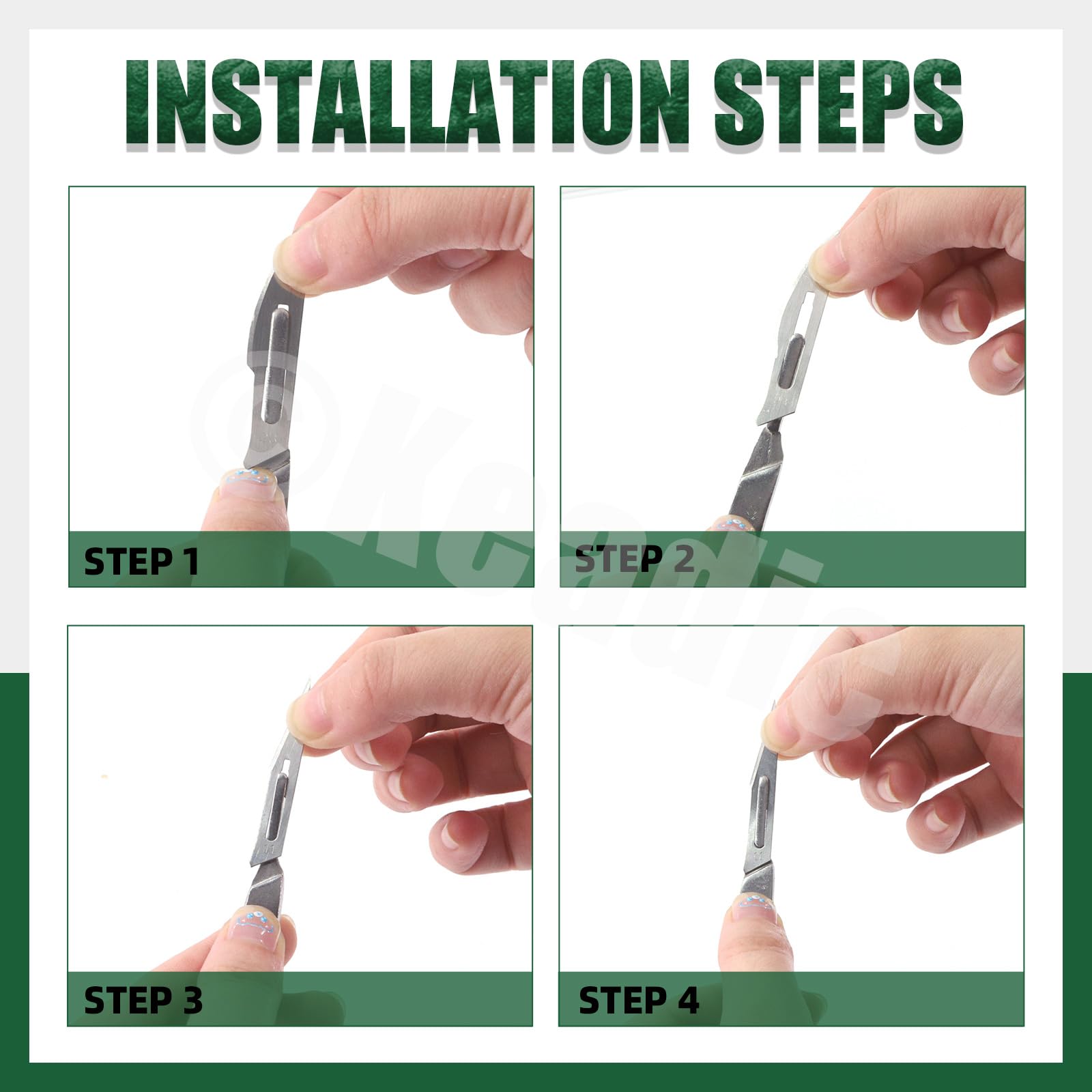 Surgical Scalpel Surgical Blades # 18 Carbon Steel Sterile Box Of 100 And Handle No 4 Perfect For Wood Art Surgical Sculpting Repairs Lab Anatomy