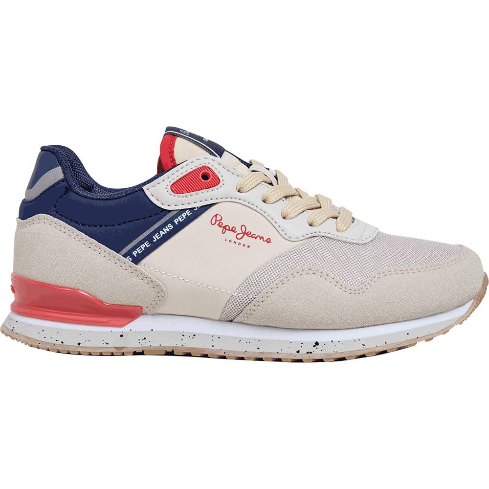 Pepe Jeans London South B Sneak, Grey (Platinum Grey), 13.5 UK
