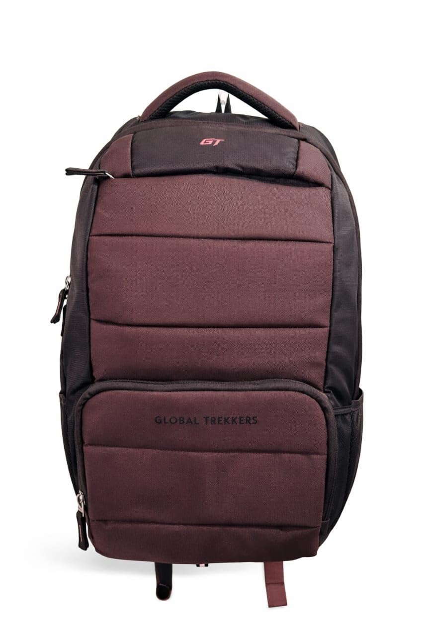 GLOBAL TREKKERS Laptop Backpack, Brown, Casual Style, Water Resistant, Adjustable Straps, 13L, for College-picture-49
