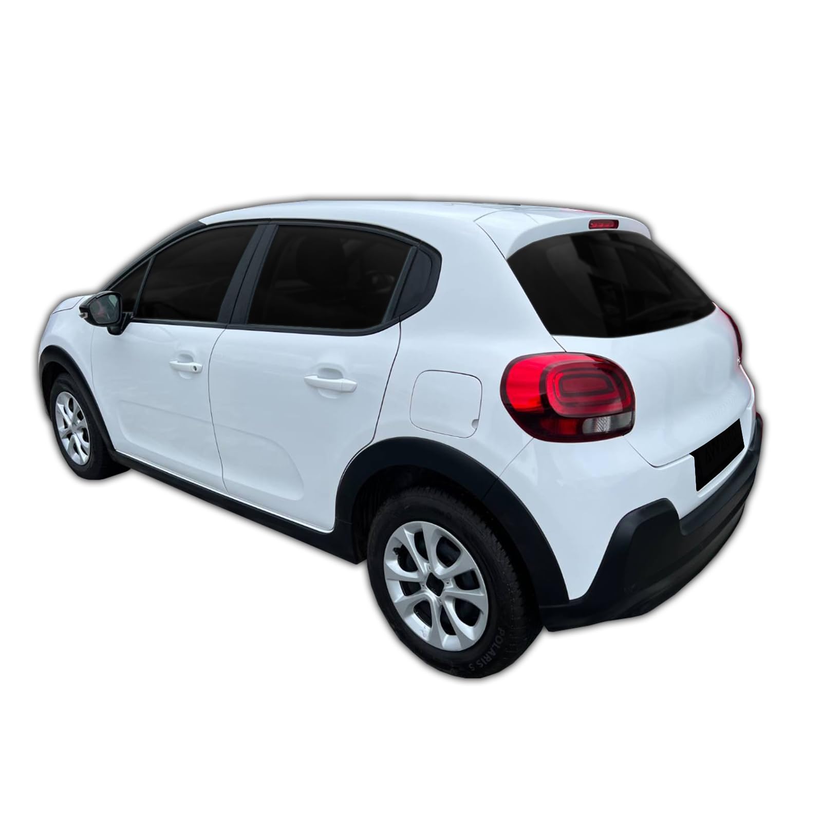 SCOUTT Tapis De Coffre sur Mesure pour Citroen C3 2016-2023, Noir, Antidérapant, Bord Haut, Toutes Saisons