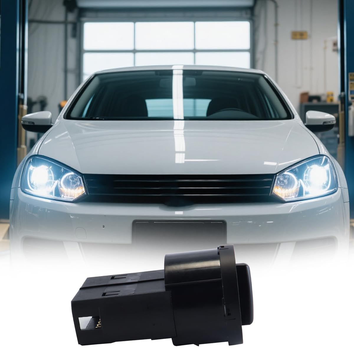 Interruptor de faros 1C0941531A, módulo de botón de control de luces antiniebla, compatible con VW T5 Transporter 2003-2009