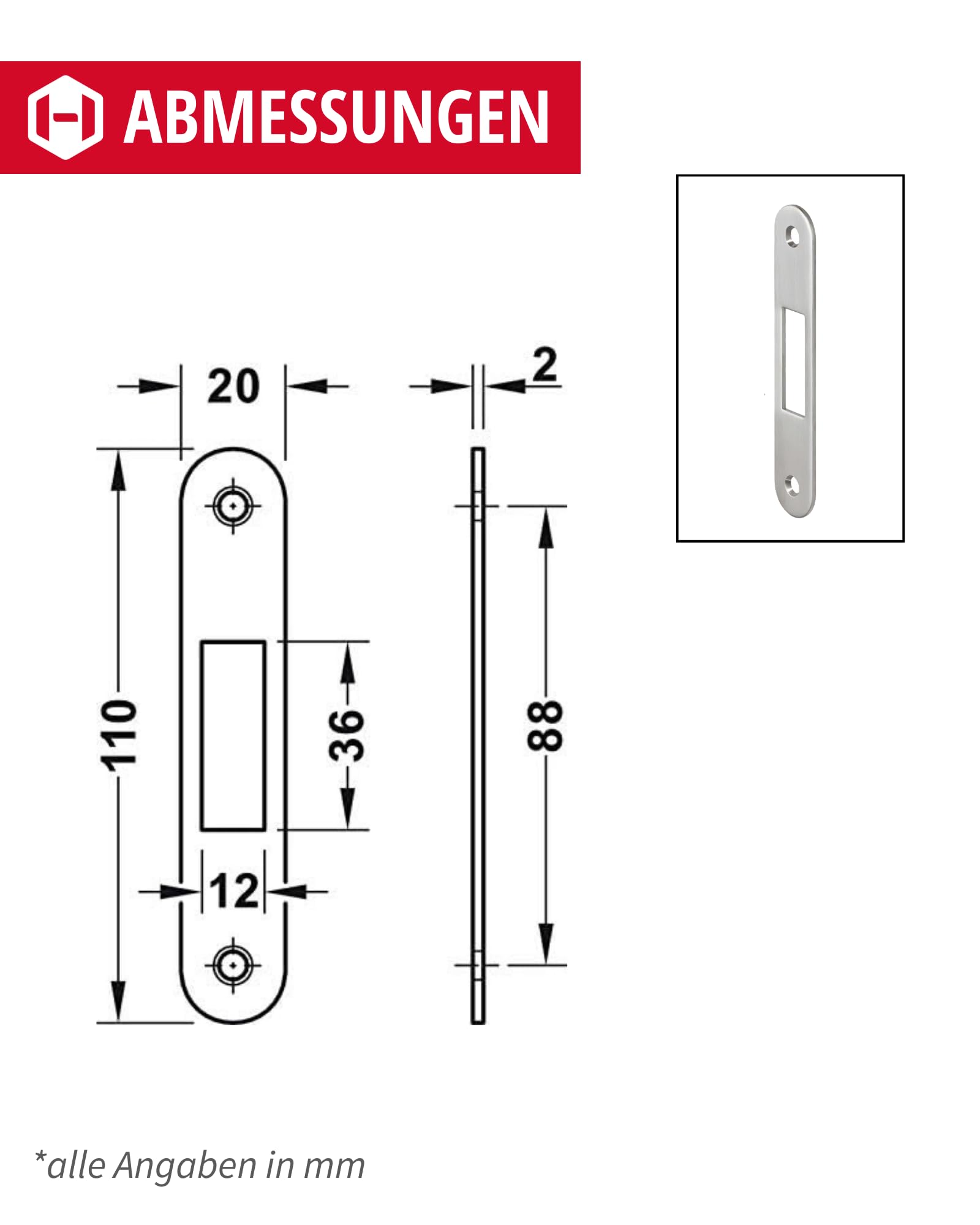 Bande De Porte De Douche Häfele En Laiton - Pour Verre De 8 à 12 Mm - Montage Par Vis, 55x90x90 Mm