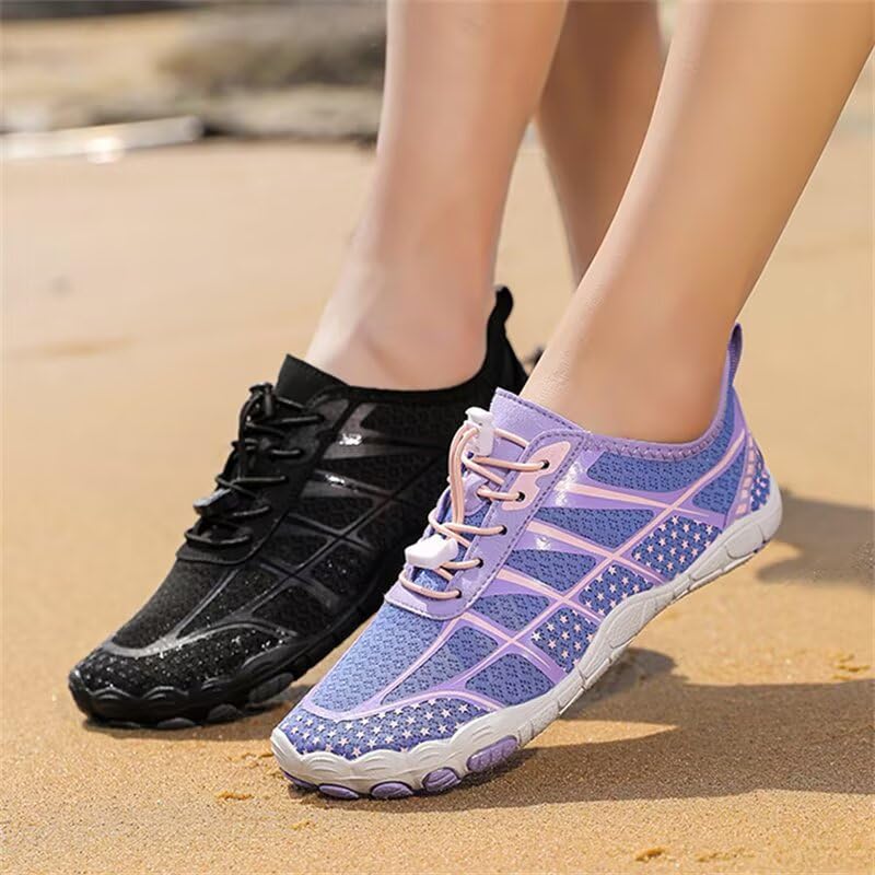 Mens Womens Fashion Breathable Quick Drying Aqua Shoes for Beach Water Swimming Diving Surfing4