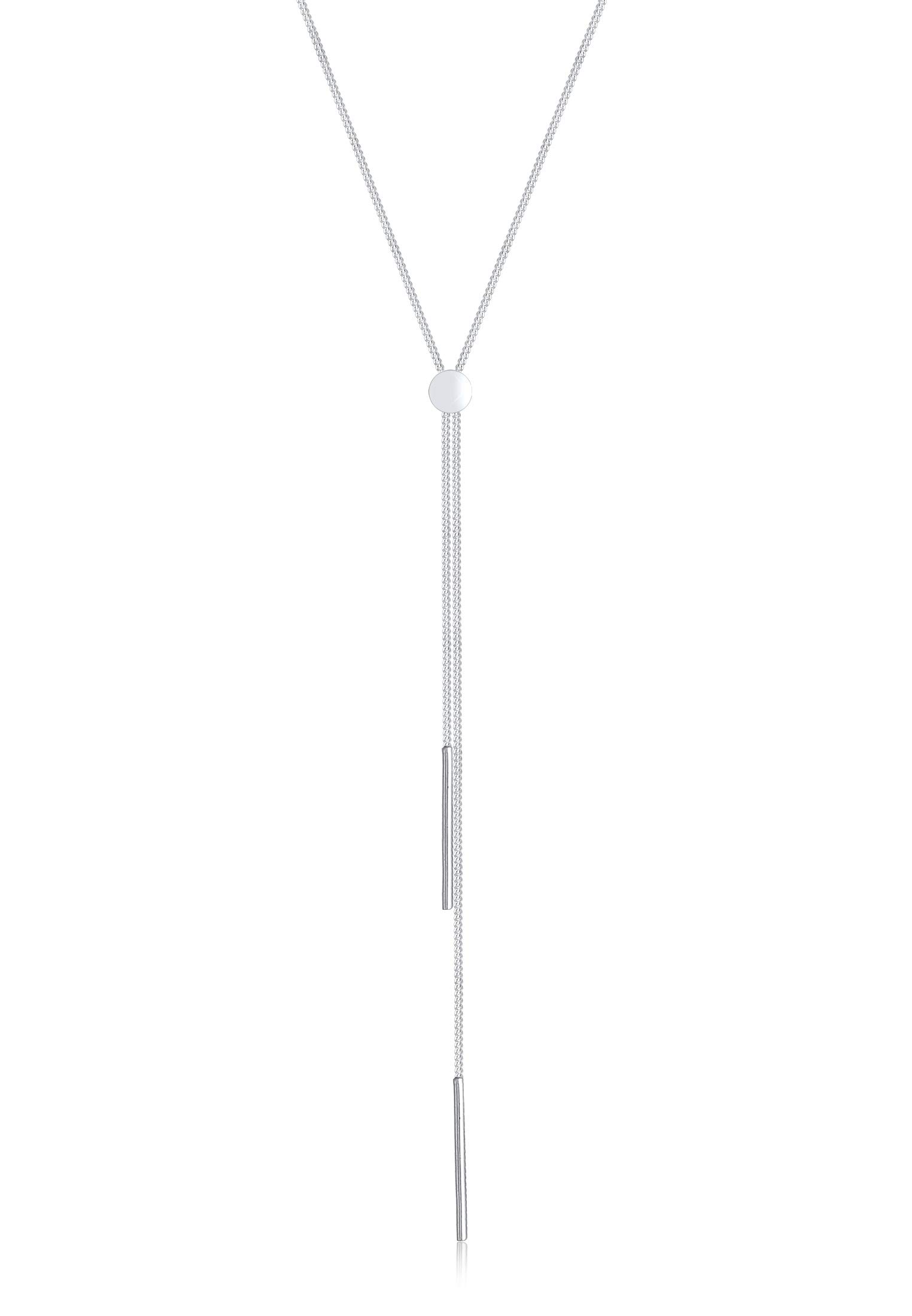 Elli Halskette Damen Y-Kette Geo Stab Basic Trend Blogger 925 Silber