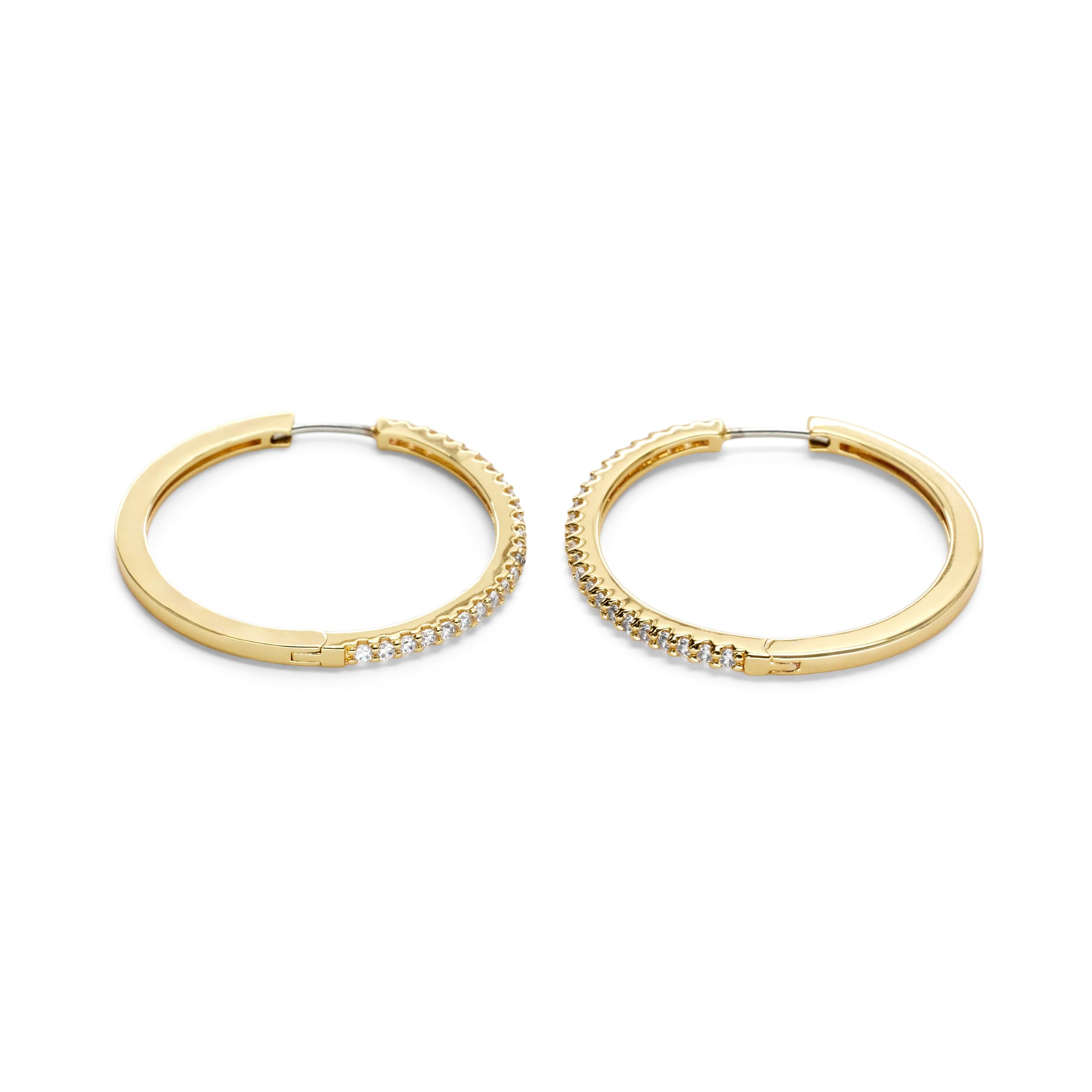 Fossil Women's Brass or sterling silver with hoop closure Earrings