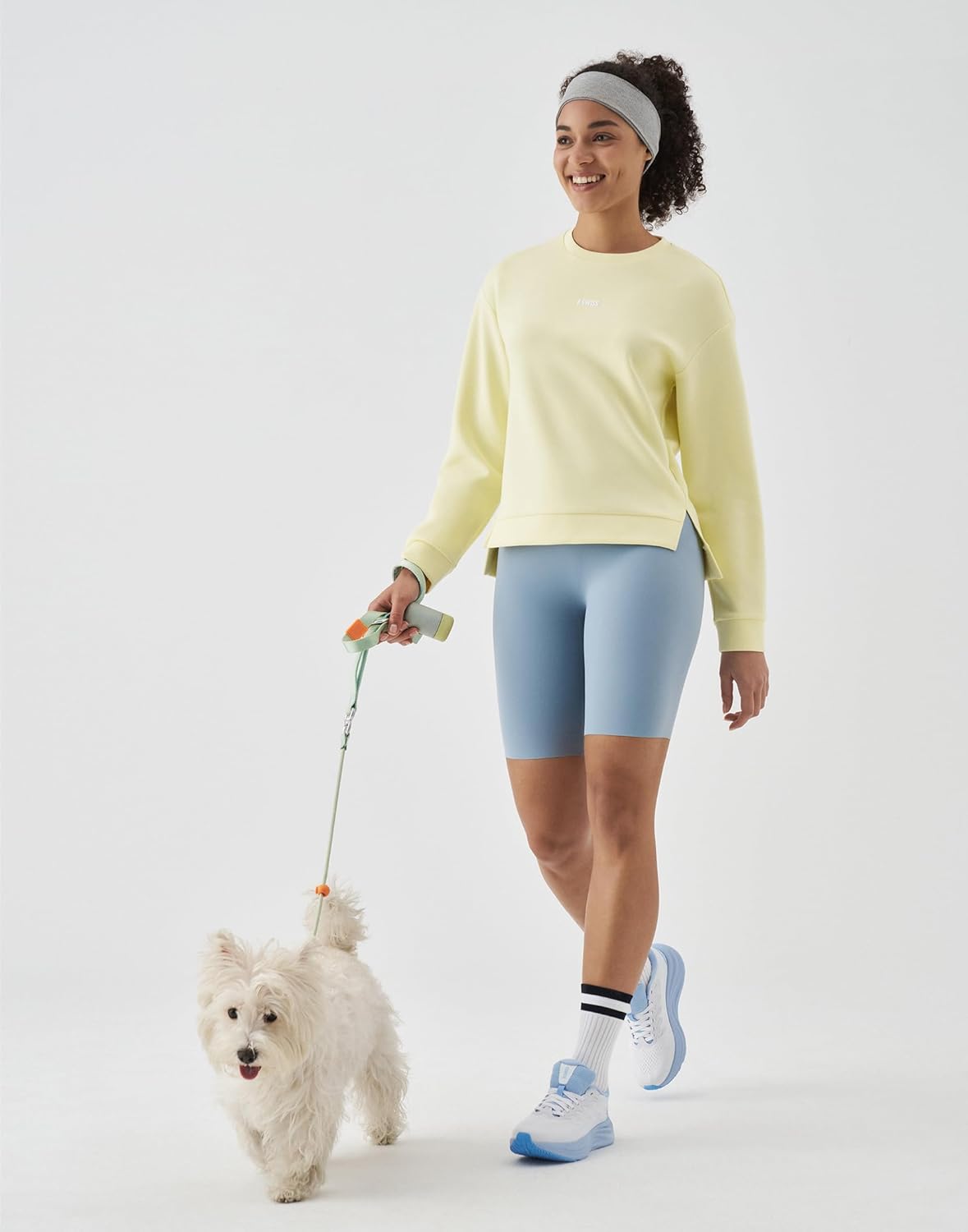 K-Swiss Cropped Sweatshirts for Women - Crewneck Pullover Sweatshirt Long Sleeve Workout Crop Tops Soft and Lightweight - Image 6