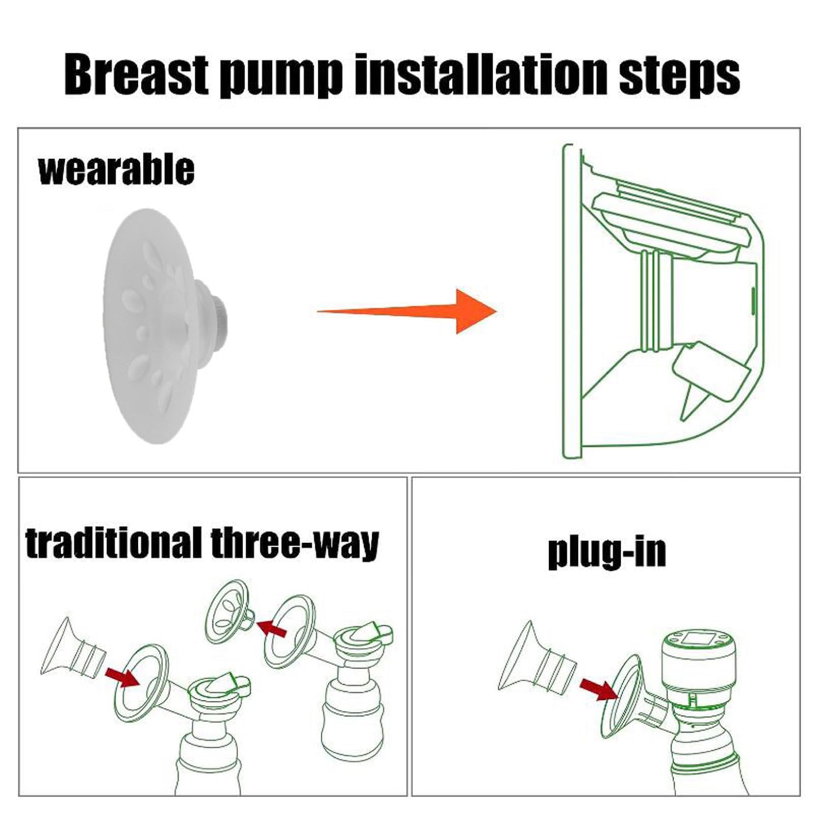 Insert De Bride Tire-lait 13-24mm Connecteur Remplacement En Silicone Convertisseur Efficace Adaptateur Fixation Rapide Insertion Bride