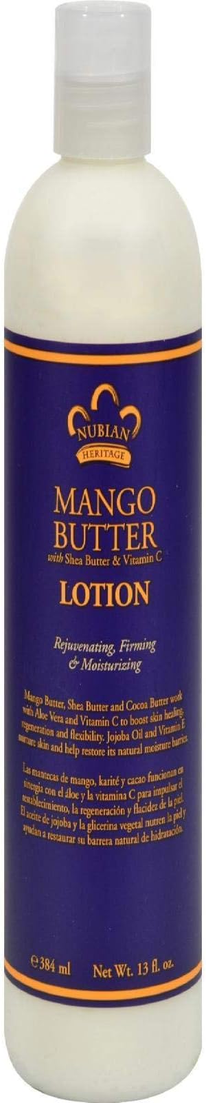 Nubian Heritage Mango Butter Lotion, 13 Fluid Ounce