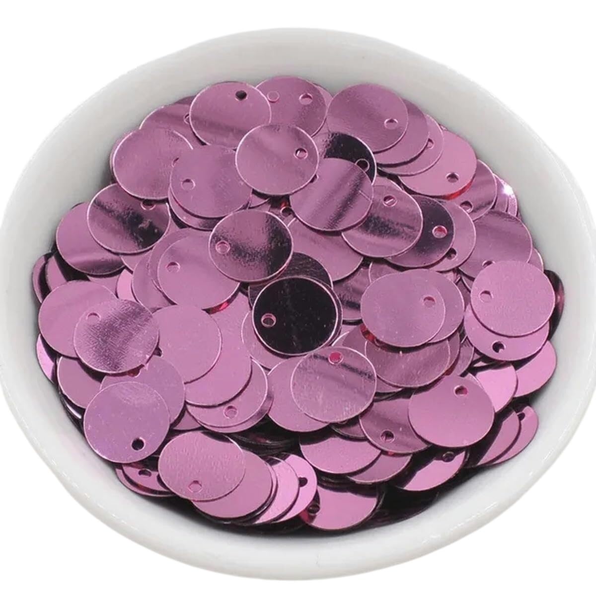 Luźne cekiny do rękodzieła i szycia 10 mm wielokolorowe 10 g(Lilac)