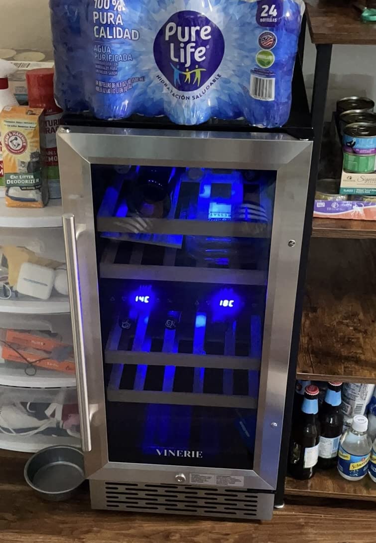 67/mo Finance VINERIE 168 Bottle Wine Cooler Refrigerators, Fast