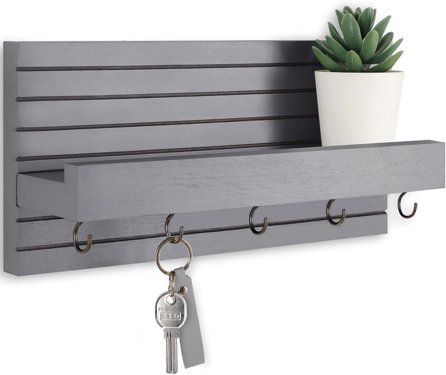 Amazon.com: Lwenki Decorative Key Holder for Wall with Shelf, Entryway ...